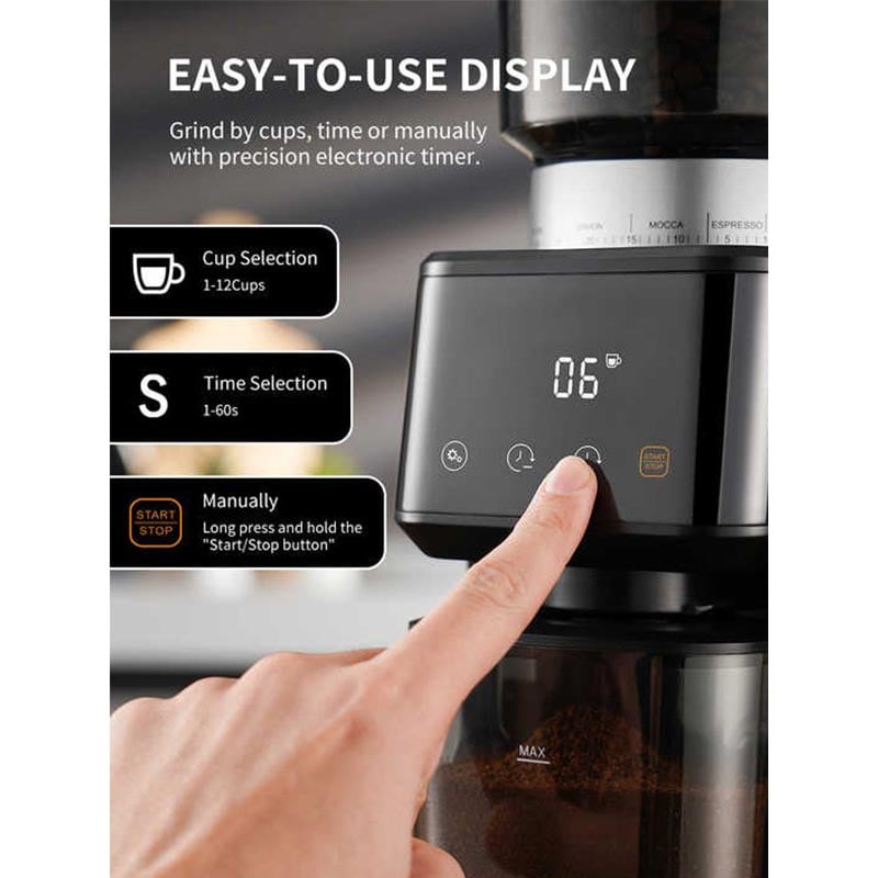 Vosco KD-CG018 مطحنة قهوة للمنزل 40 مم
