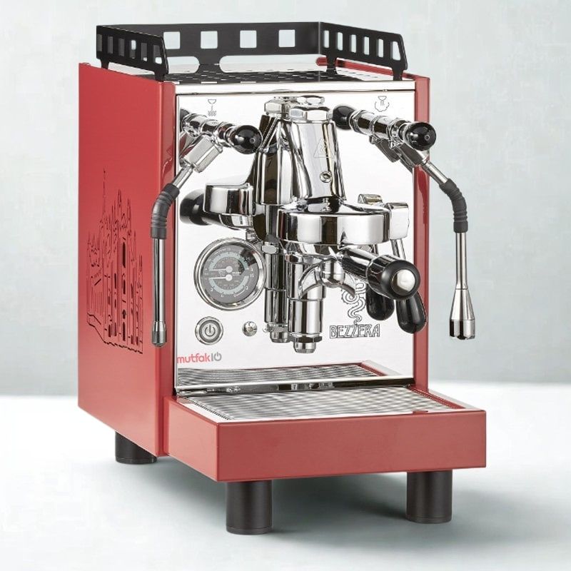 Bezzera ARIA TOP-MN RED ماكينة قهوة إسبريسو شبه أوتوماتيكية، مجموعة واحدة
