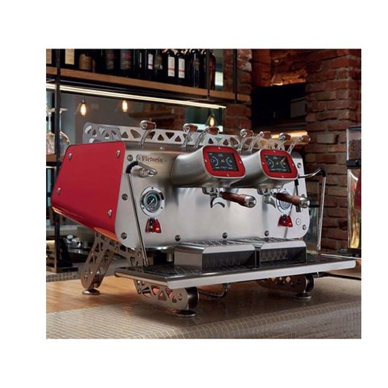 Bezzera Victoria 2-Group Tall Cup Fully Automatic Espresso Coffee Machine, Red