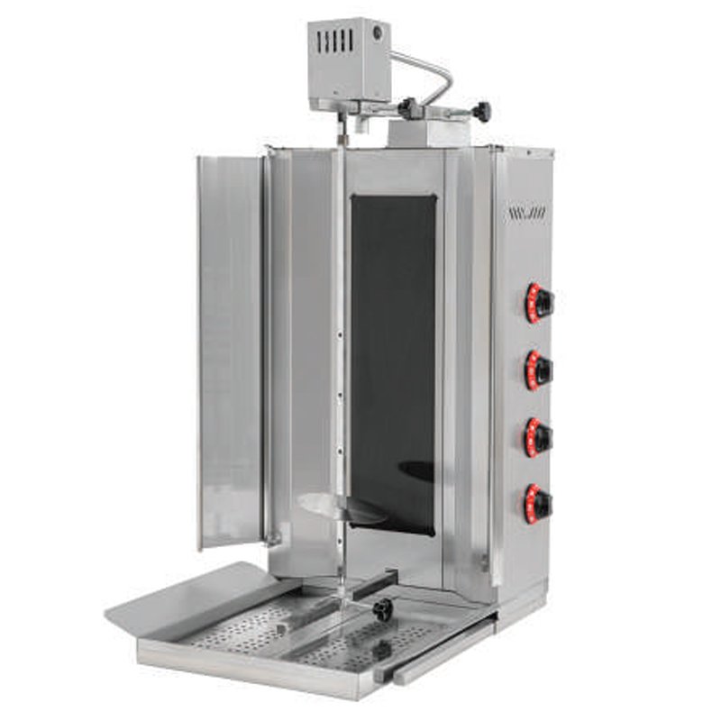 Himaksan 4 Radyanlı Üstten Motorlu Döner Ocağı, Elektrikli, Camlı HMK ÜMDNE-4C