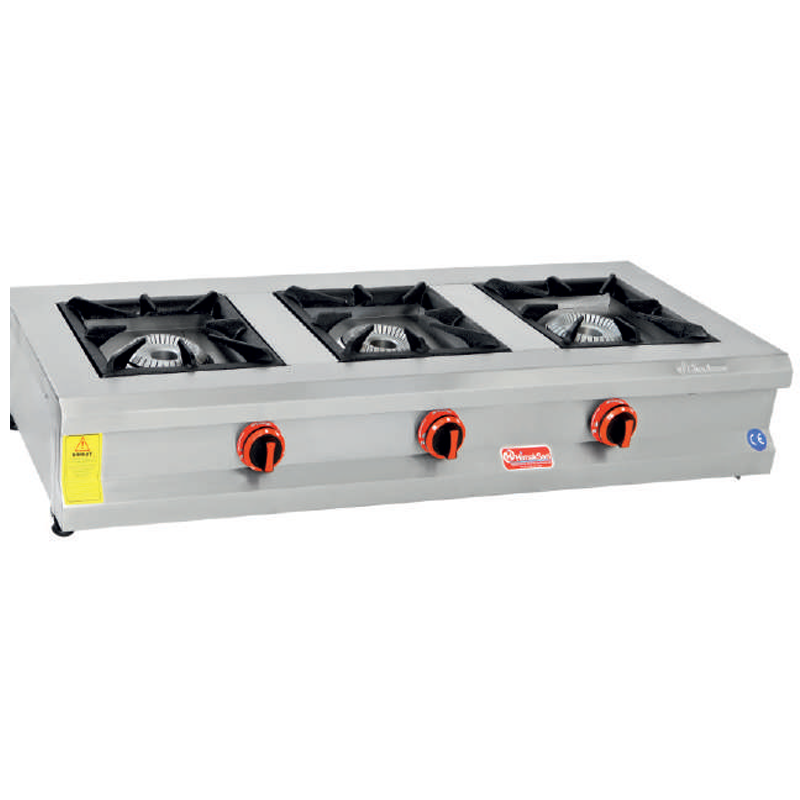 Himaksan Set Üstü 3’Lü Ocak, LPG’li 130x50 Cm HMK-SOG 1350 CE