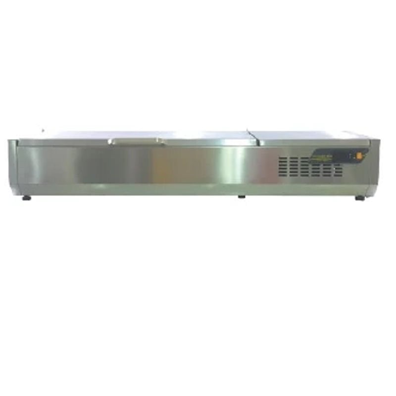 NDustrio Soğutmalı Set Üstü Saladbar Paslanmaz Kapaklı 1/4 GN 5 Küvet Kapasiteli, TTR-120 SC