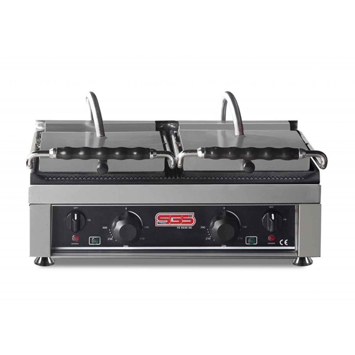 SGS TG 5530 DE Alt Üst Girintili Tost Makinesi Çift Kapaklı Elektrikli