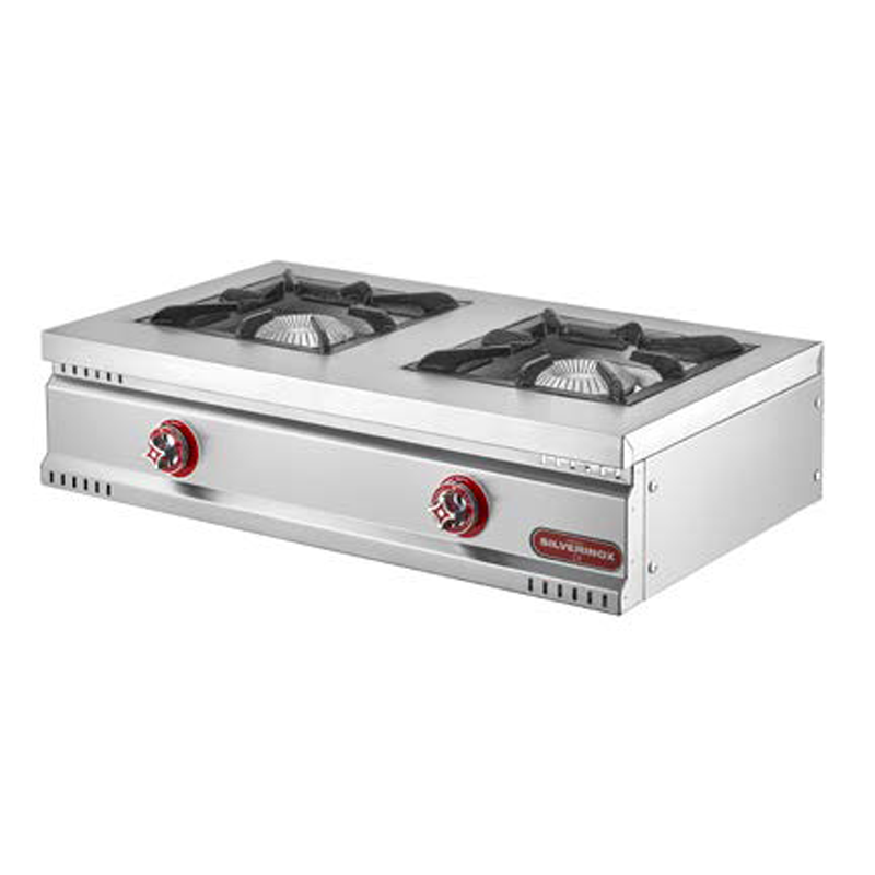 Silverinox 2'li Set Üstü LPG'li Midi Ocak, 90x60 Cm