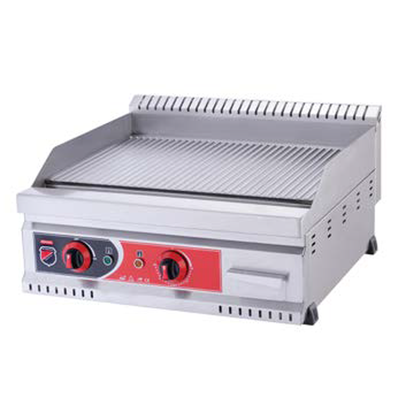 Silverinox Elektrikli Oluklu Pleyt Izgara 80x60 Cm