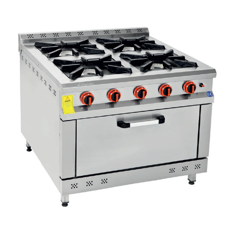 Himaksan 4’Lü Kuzine Fırın, LPG’li, 100x100 Cm HMK-KZG 1010 CE