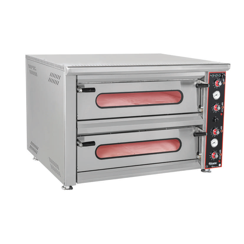 Himaksan Çift Katlı Pizza Fırını, Elektrikli, Ø30 cm 6+6 Pizza Kapasiteli HMK-PFE12 1178