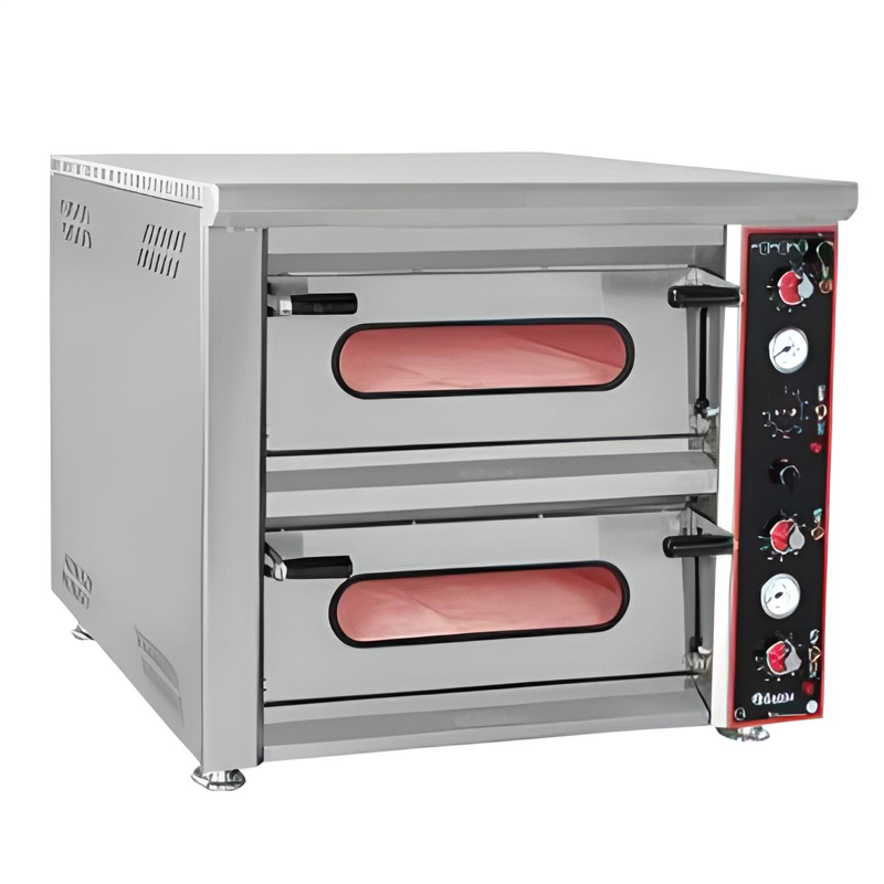 Himaksan Çift Katlı Pizza Fırını, Elektrikli, Ø30 cm 4+4 Pizza Kapasiteli HMK-PFE8 878