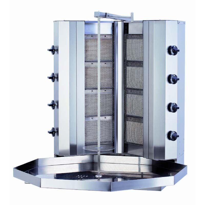 Kalitegaz 4+4 Radyanlı Motorsuz Döner Ocağı, Gazlı, V Model KLG141V