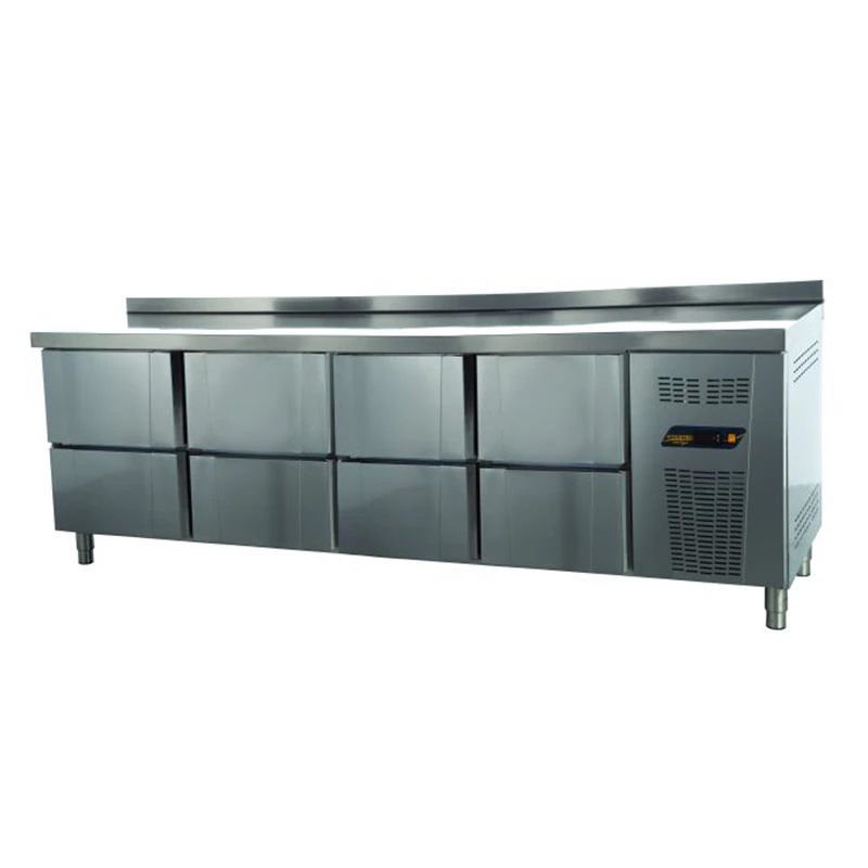 NDustrio 8 Çekmeceli Tezgah Tip Gastronorm Buzdolabı TPG-74-8D