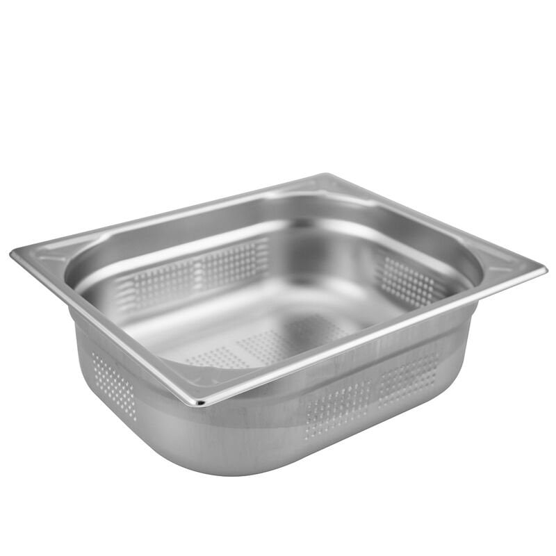 Öztiryakiler Delikli Gastronorm Küvet, Köşe Desenli GNP 1/2x200, 26,5x32,5x20 cm