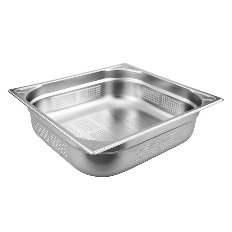 Öztiryakiler Delikli Gastronorm Küvet, Köşe Desenli GNP 2/3x100,32,5x35x10 cm