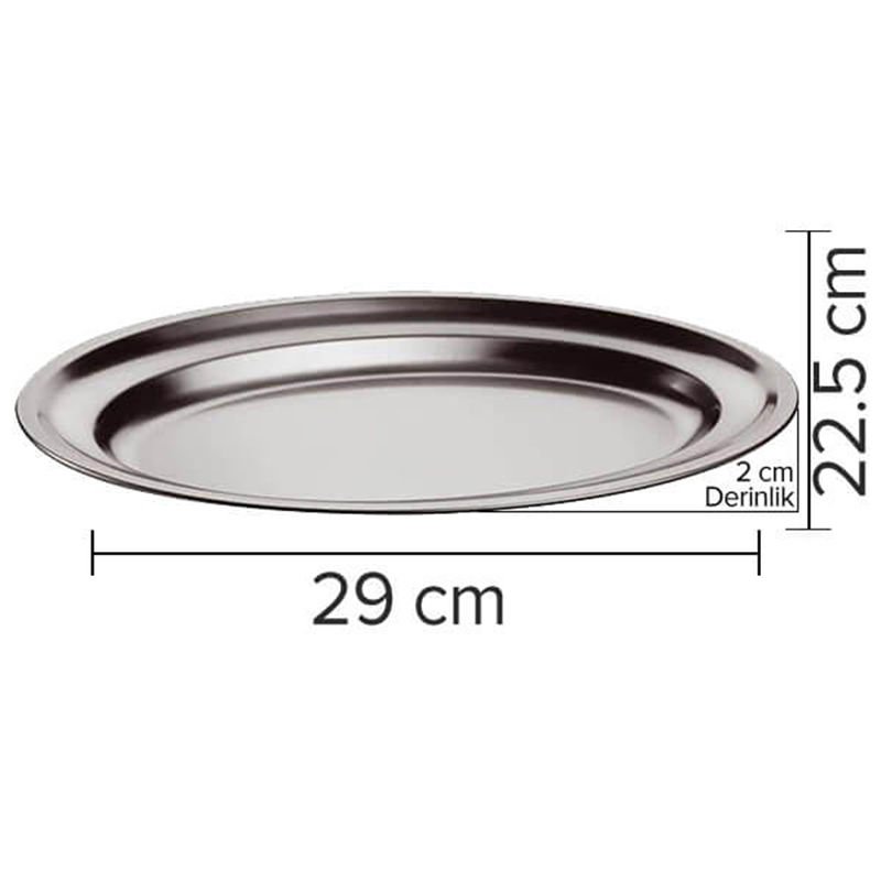 Öztiryakiler Oval Banket Tepsisi 29x22,5x2 Cm