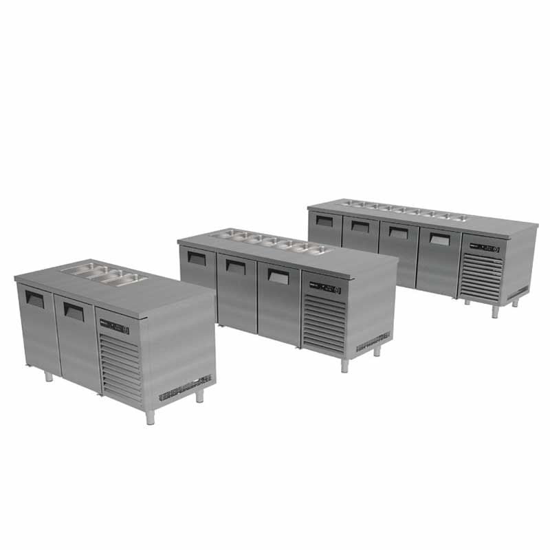 Portabianco ASBHD-3N70 Soğuk Servis Buzdolabı, 3 Kapılı, 304 Kalite