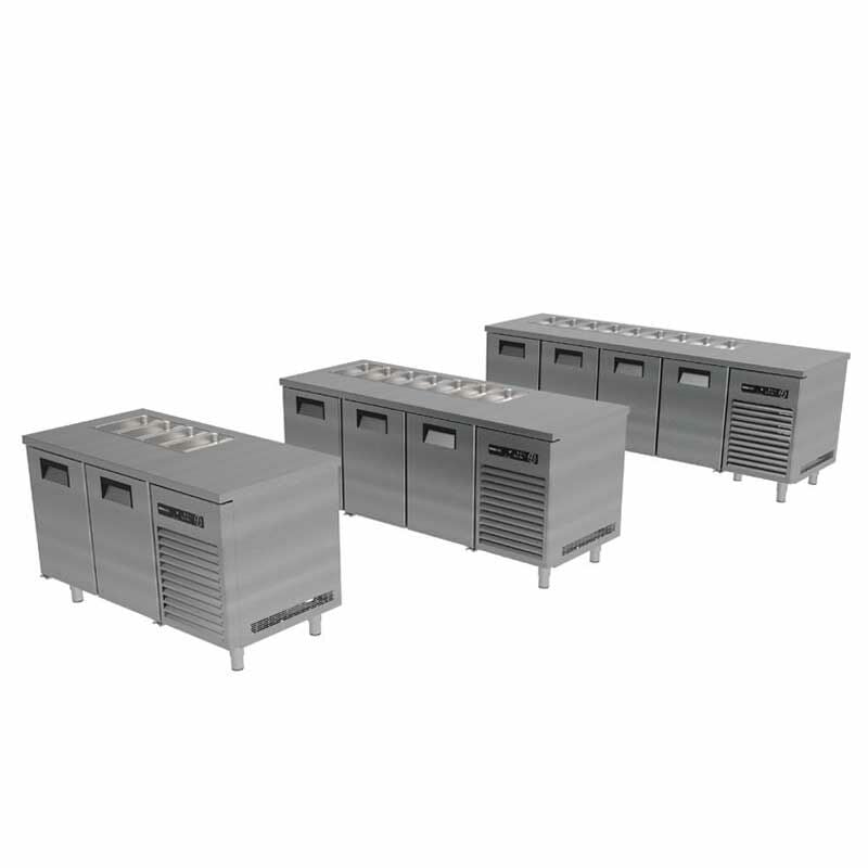 Portabianco ASBHD-4N70 Soğuk Servis Buzdolabı, 4 Kapılı, 304 Kalite