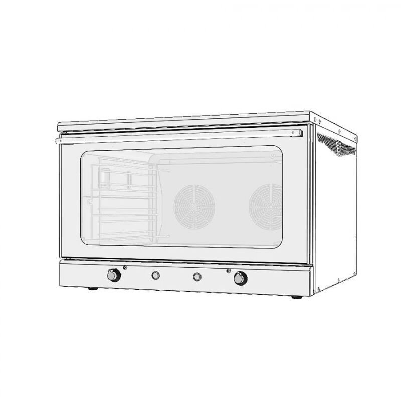 Venarro DEF-P4 4 Tepsili Patisserie Fırın Manuel, Elektrikli, 4-40x60, Caveno Seri
