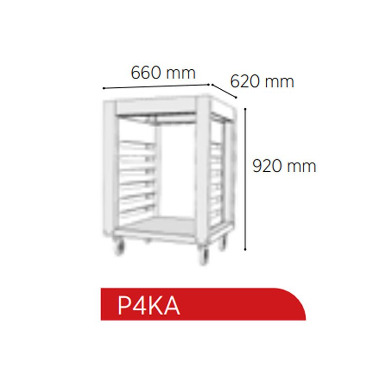 Venarro DEF-P4KA 4 Tepsili Patisserie Fırın Alt Standı, Fuoco Serisi
