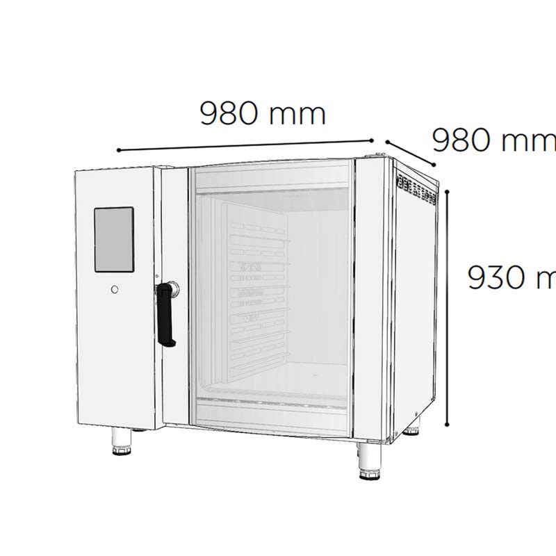 Venarro DEF-P6D 6 Tepsili Patisserie Fırın Dijital Elektrikli, 6-40x60, Peregrin Serisi