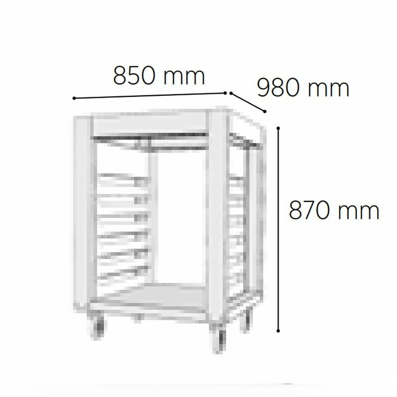 Venarro DEF-PYA 4-6 Tepsili Patisserie Fırın Alt Standı, 6-40x60 Mıglıore Serisi
