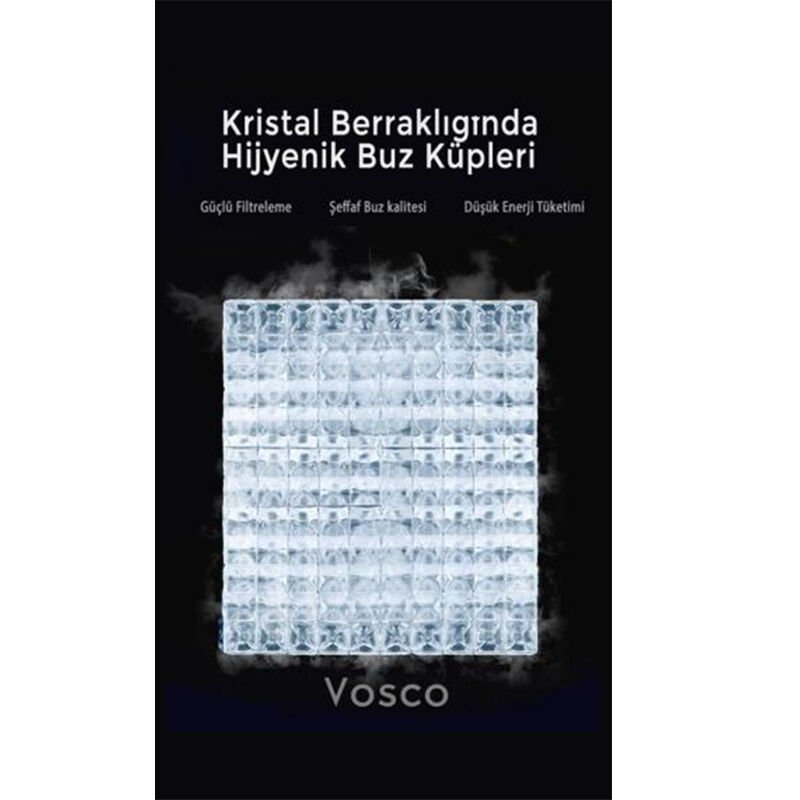 Vosco ماكينة ثلج تحت الطاولة بسعة 25 كغ/يوم سلسلة Aura VSCB-25C