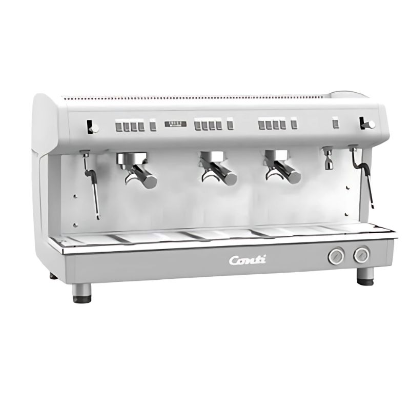 Conti Monaco X-ONE TCI TC Evo 3 Gruplu Tam Otomatik Espresso Kahve Makinesi, Beyaz