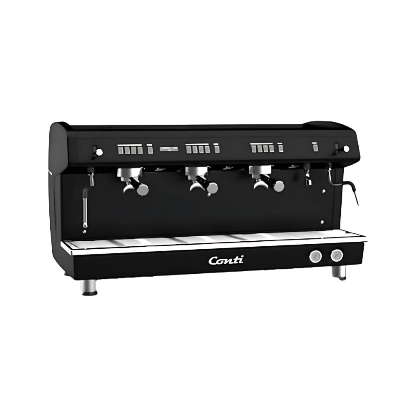 Conti Monaco X-ONE TCI TC Evo 3 Gruplu Tam Otomatik Espresso Kahve Makinesi, Siyah