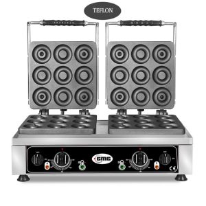 GMG KGW 29 Donut Model Waffle Makinesi, Çift Kapaklı