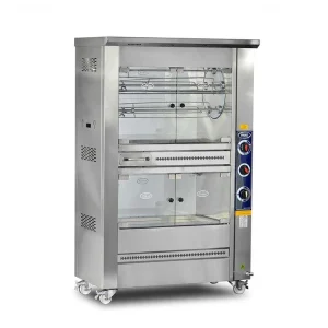 Pimak M008-E Çift Katlı Tamburlu Piliç Çevirme Makinası 25 Kapasiteli Elektrikli