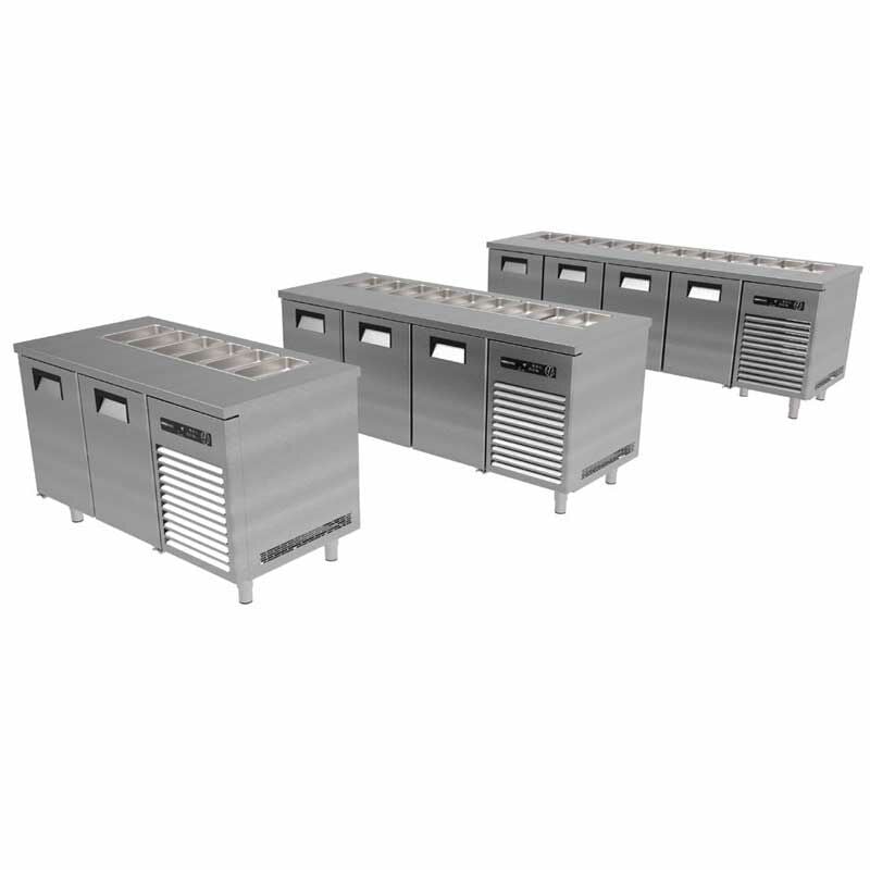 Portabianco ASBHK-2N70 Soğuk Servis Buzdolabı Camlı, 2 Kapılı, 304 Kalite