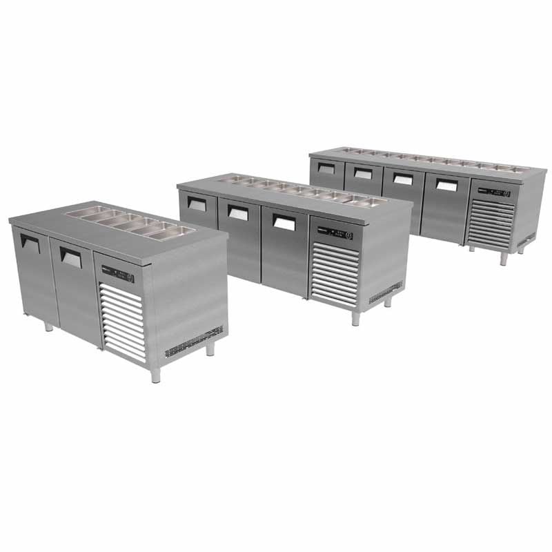 Portabianco ASBHK-4N70 Soğuk Servis Buzdolabı Camlı, 4 Kapılı, 304 Kalite