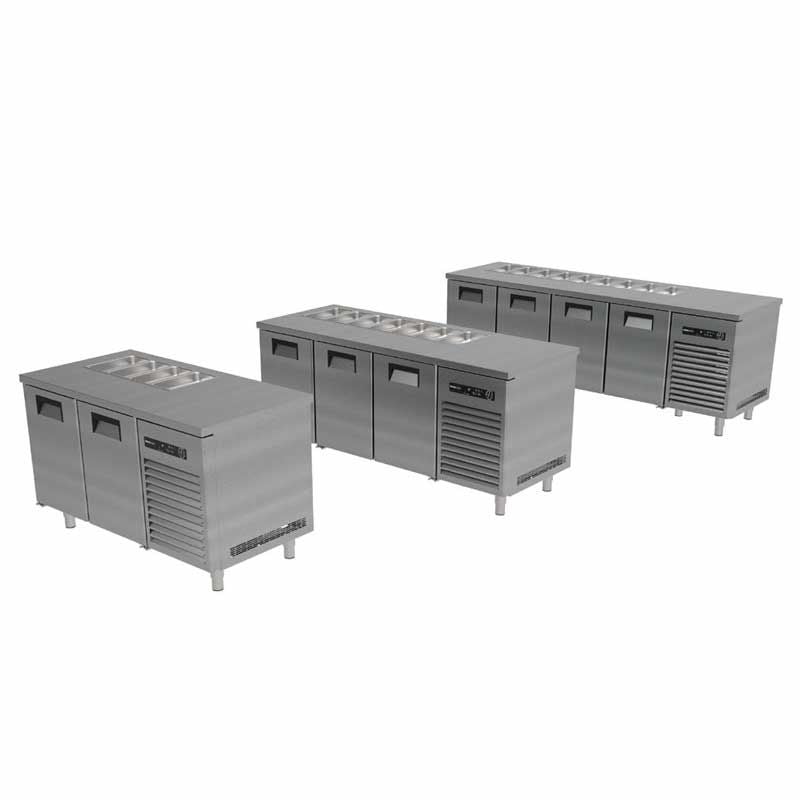 Portabianco SBHD-4N70 Soğuk Servis Buzdolabı, 4 Kapılı, 304 Kalite