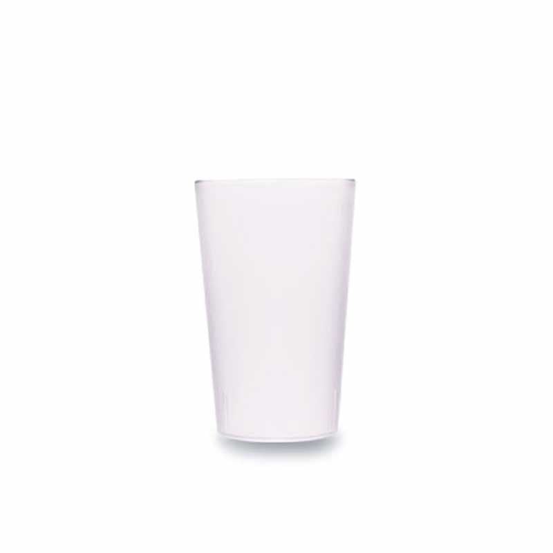 Rubikap Polikarbon Kumlu Bardak, 240 ml Şeffaf
