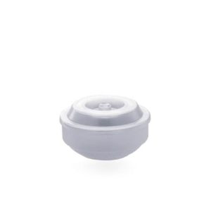 Rubikap Polikarbon Yuvarlak Tabak Kapağı, 12 cm Şeffaf