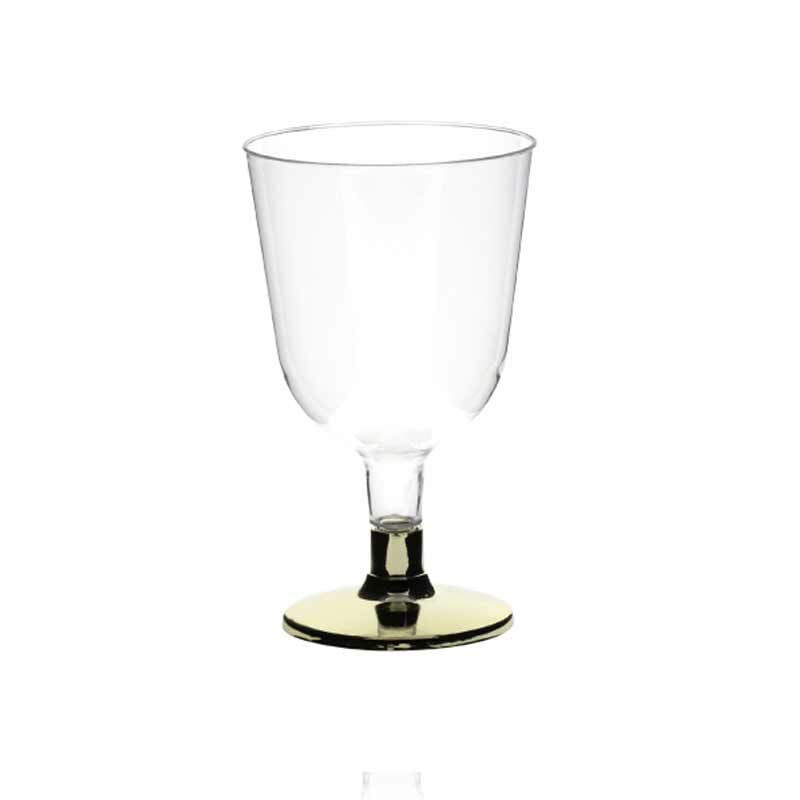 Rubikap Tek Kullanımlık Ayaklı Kadeh, 150 ml Altın