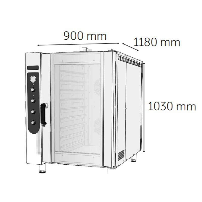 Venarro DEF-P9 9 Tepsili Patisserie Fırın Manuel Elektrikli, 9-40x60, Elrond Serisi