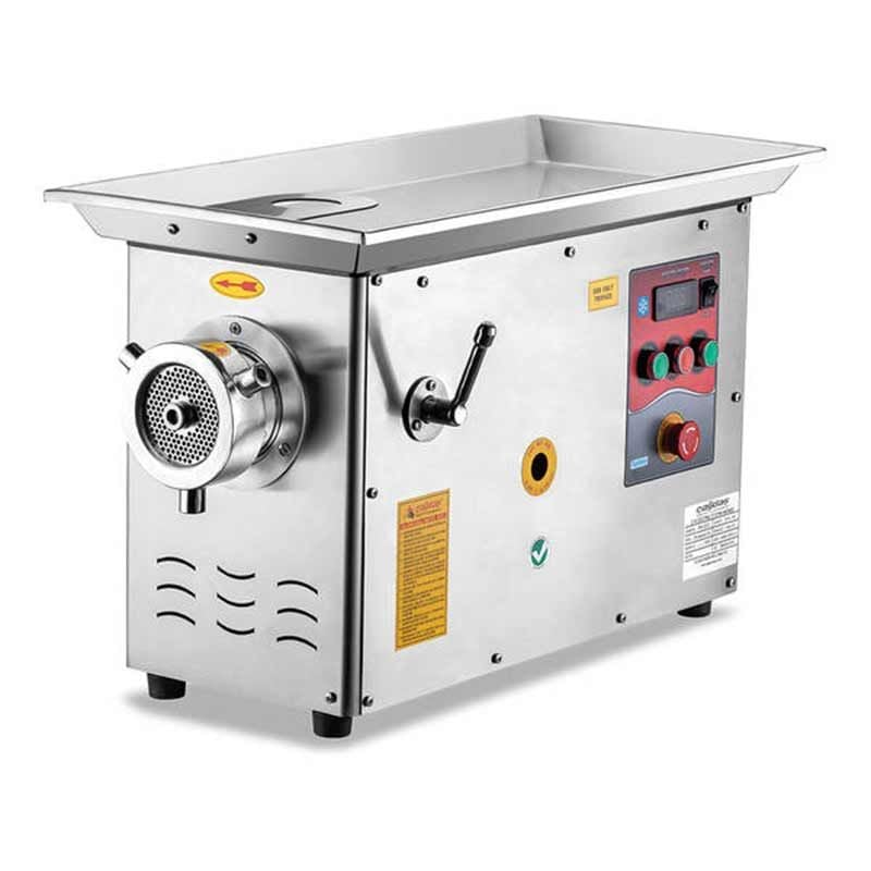 Çağdaş Paslanmaz Et Kıyma Makinesi Soğutmalı No 32 Portatif Krom Çelik Kafa 220 V 600 Kg/Saat