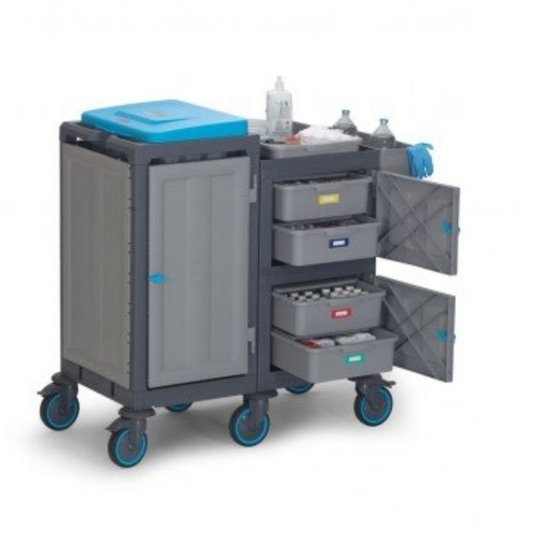 Fantom Procart 1251 Medical Cart with 4 Drawers and Cabinet