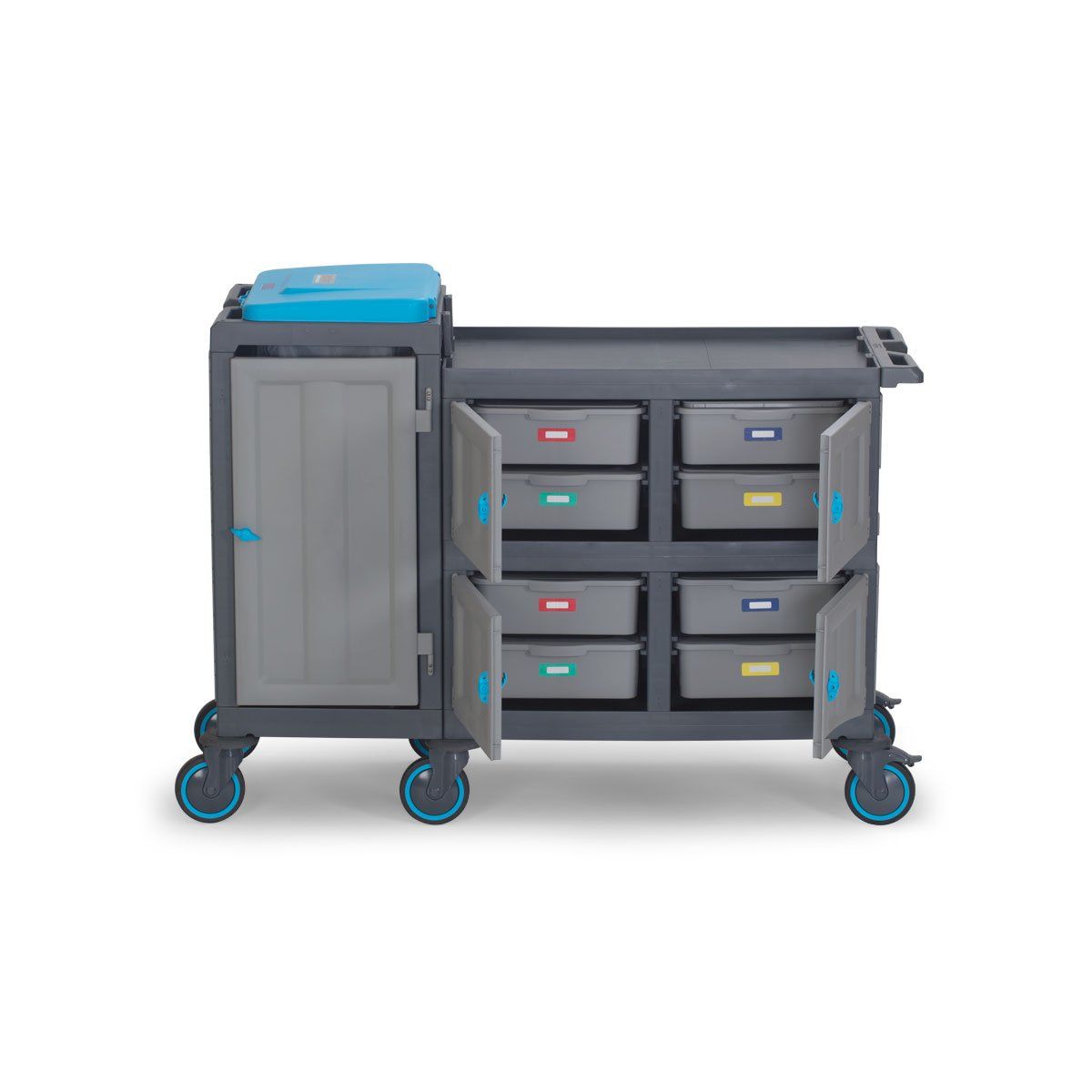 Fantom Procart 1272 عربة طبية بخزانة و 8 أدراج