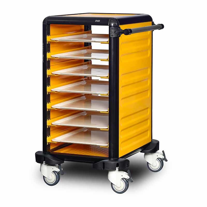 Gastrolley 75 Tekli Servis Tepsi Arabası, 2 Yanı Kapalı, 57x71x99 cm