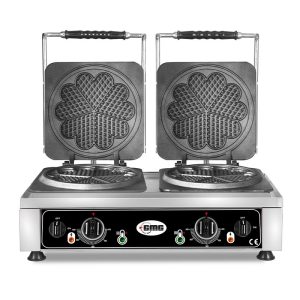 GMG KGW 21 L Çift Kapaklı Çiçek Model Waffle Makinesi, Ø 21 x 1,5 cm x 2