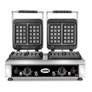 GMG KGW 22 Kare Model Waffle Makinesi, Çift Kapaklı