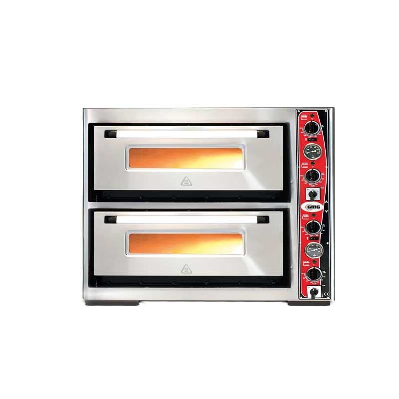 GMG PF 6262 DE-T(Termometreli) Ø 30cm 4+4 Adet Tepsi Kapasiteli Pizza Fırını