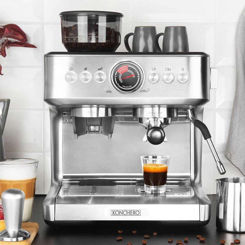 Konchero Serena 5023A ماكينة قهوة إسبريسو PID، مجموعة واحدة