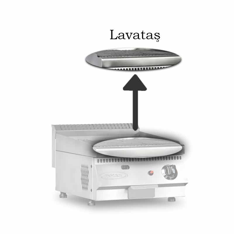 Pimak M170-1 Lava Rock Gas Grill 47.5x60 cm