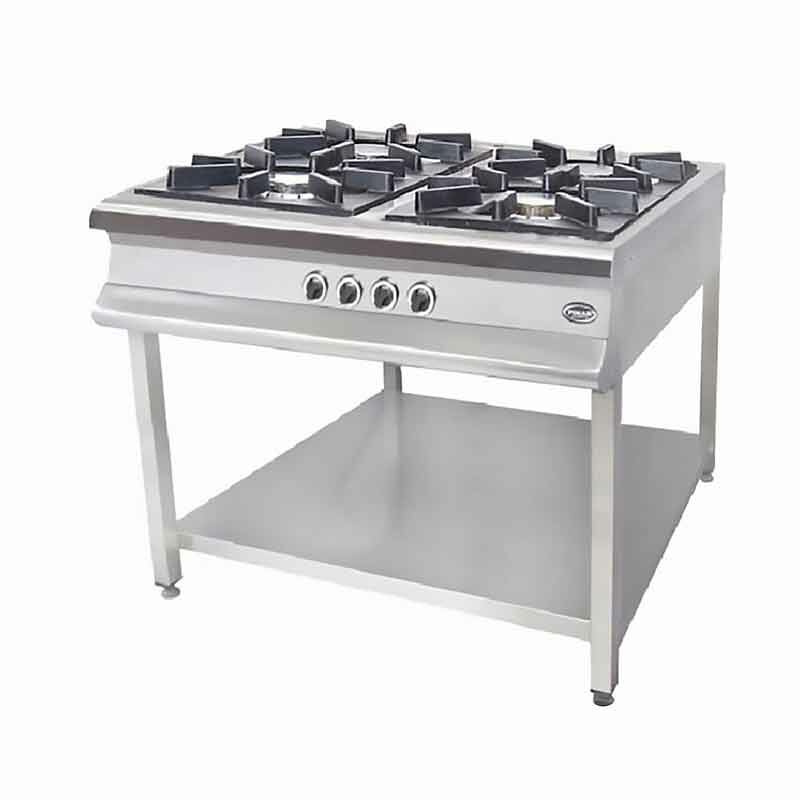 Pimak MX-4A Taban Raflı 4'lü Gazlı Ocak