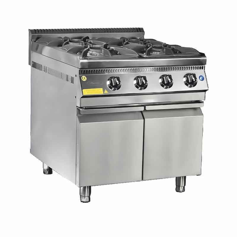 Pimak OC6/90SMX-4D 4 Gözlü Ocak Alt Dolaplı LPG ve Ce Belgeli 80x90cm
