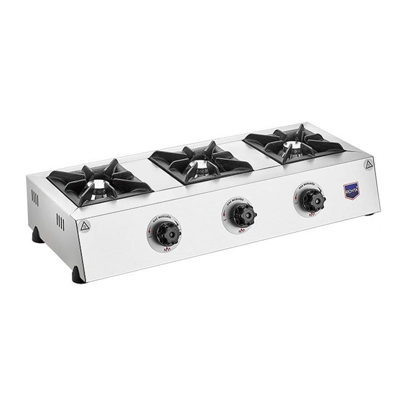 Remta CEJ27 Countertop Stove, 3 Burners, Natural Gas