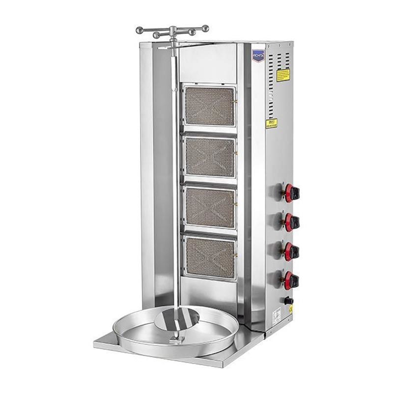 Remta D08 Motorsuz Döner Ocağı, 4 Radyanlı, Doğalgazlı
