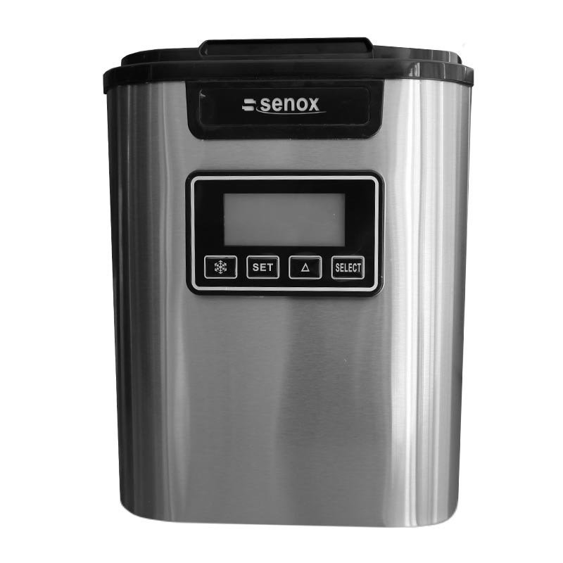 Senox BZ12 ماكينة صنع ثلج مكعبات مع حاوية، سعة 12 kg/يوم