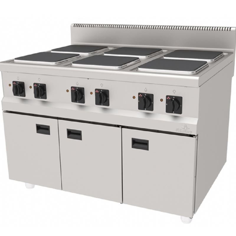 Atalay 900 Seri 6 Kare Pleytli Ocak Dolaplı Elektrikli 120x90 Cm